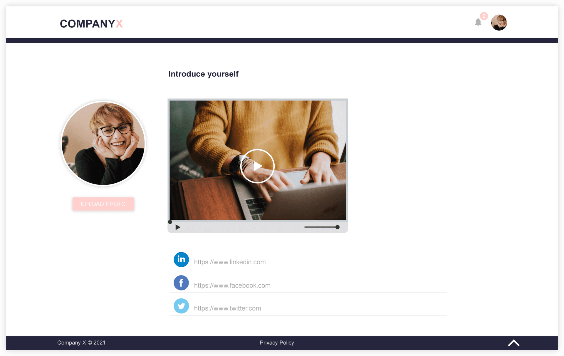 Talmundo - Onboardee View - Introduce Yourself