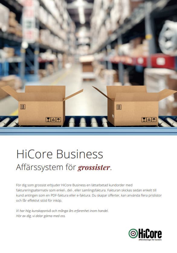 HiCore Business skärmdump 1