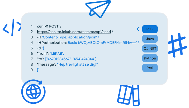 SMS Gateway navigation image