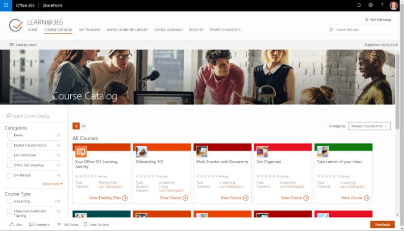 LMS365 - startsida