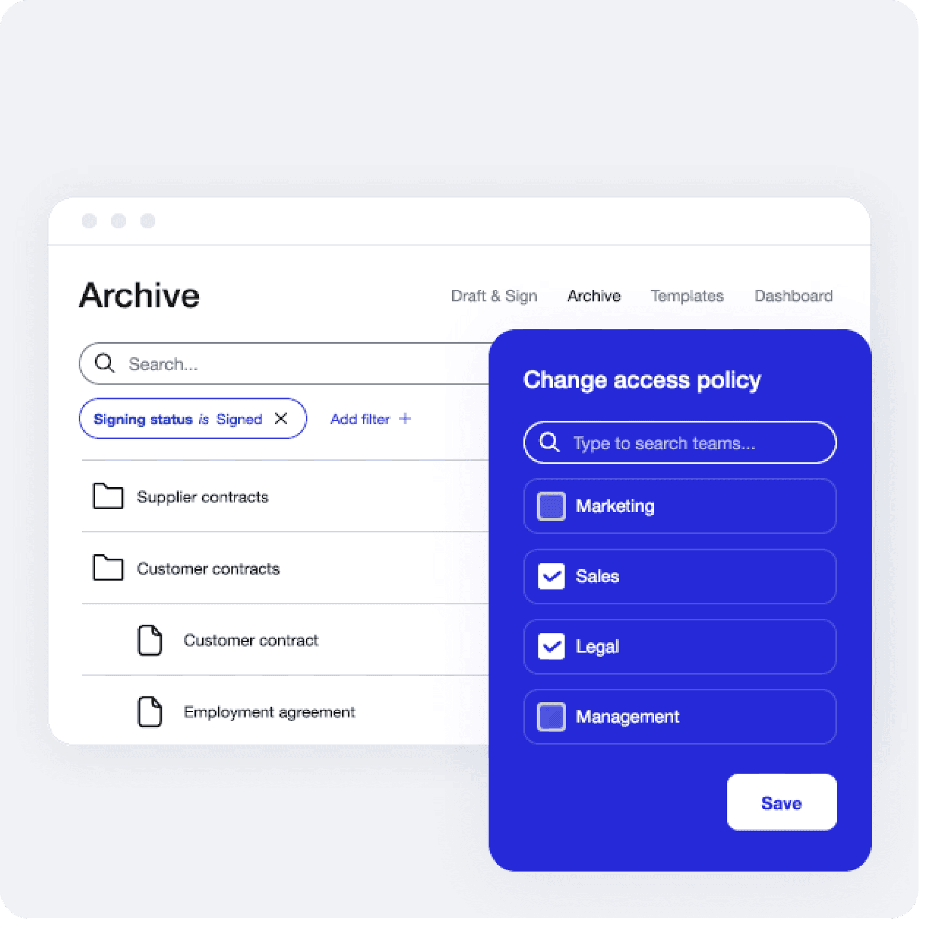 precisely - centralized archive