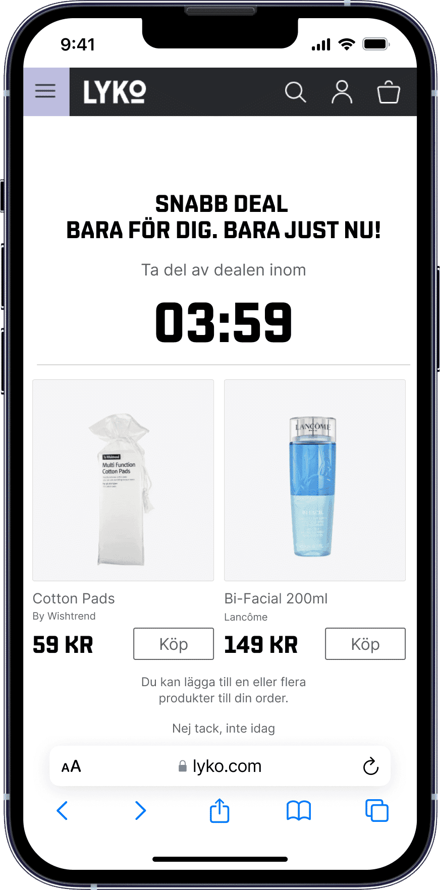 Lyko_Screen_Upsell