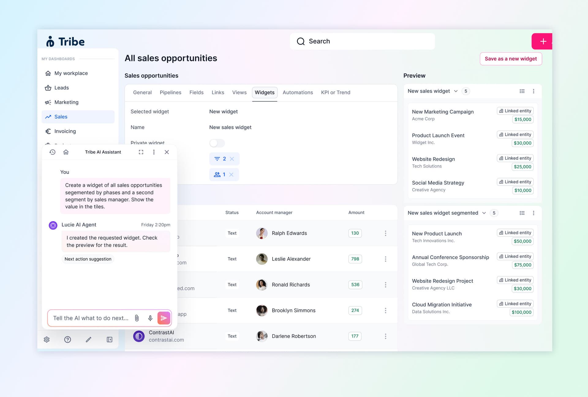 Tribe -AI sales agent